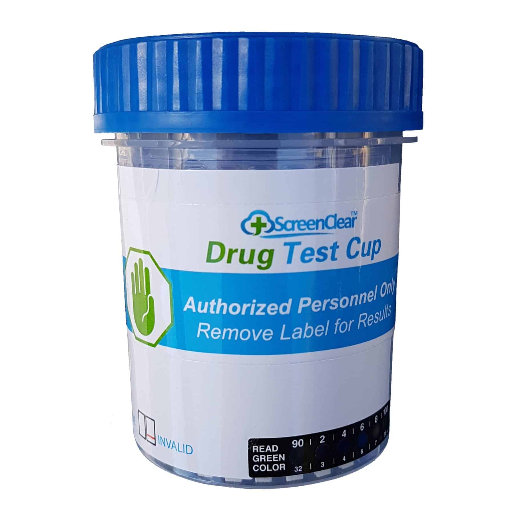 Urine drug Testing handing specimen. Cup testing